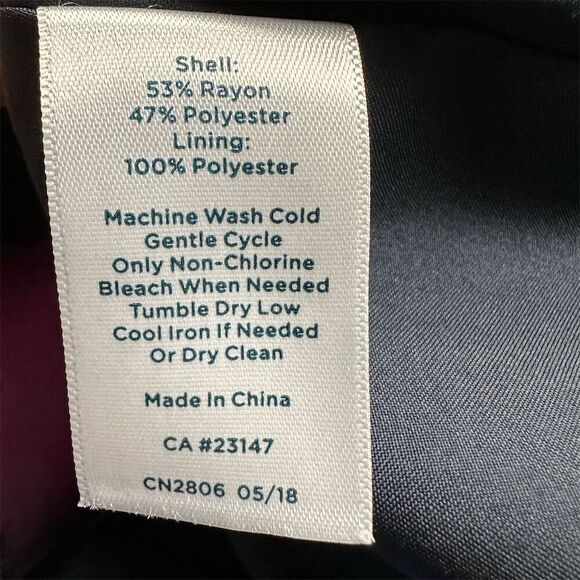 RSVP by Talbots Plus 14W Black Floral A-line Dress Party Cocktail Knee Length - Picture 7 of 7